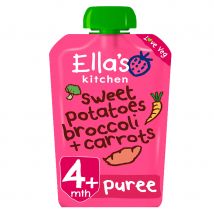 Ella's Kitchen Sweet Potatoes  Broccoli and Carrot Puree - 120g