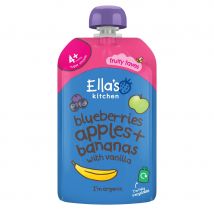 Ella's Kitchen Blueberries  Apple  Banana and Vanilla Puree - 120g