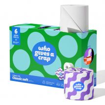 Who Gives a Crap Classic Soft Recycled Toilet Tissue - 6 Mega Rolls