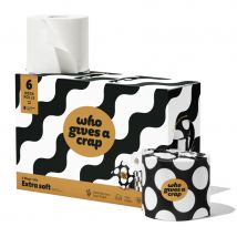 Who Gives a Crap Extra Soft Bamboo Toilet Tissue - 6 Mega Rolls