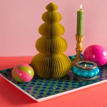 Ian Snow Yellow Honeycomb Ball Origami Christmas Tree