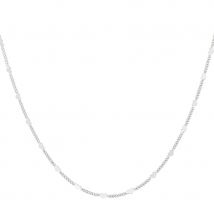 Vurchoo Heart Dainty Chain Silver Necklace