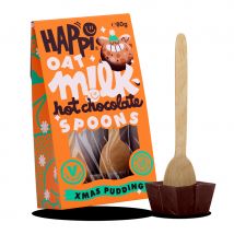 Happi Oat Milk Hot Chocolate Spoons - Xmas Pudding - 80g