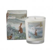 Wildlife Illustrated Natural Scented Votive Candle - Fig & Olive