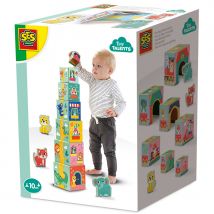 SES Creative Stacking Blocks Tower with Animal Figures