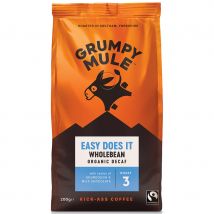 Grumpy Mule Fairtrade & Organic Easy Does It Decaf Coffee Beans - 200g