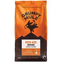 Grumpy Mule Fairtrade Kick Ass House Blend Ground Coffee - 200g