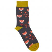 Doris & Dude Brown Fox Bamboo Socks - UK 3-7