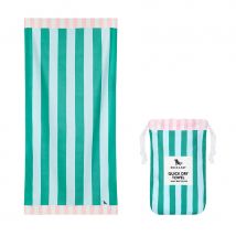 Dock & Bay Cabana Stripe Beach Towel - Pastel Pier - Large
