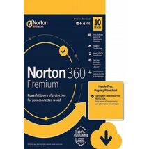 Norton 360 Premium Non-Subscription - (10 Devices, 1 Year) - Symantec Key EUROPE