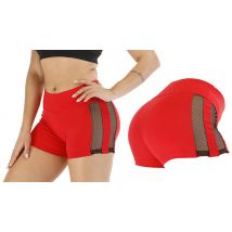 Mesh Panel Workout Shorts - 4 Sizes & 3 Colours