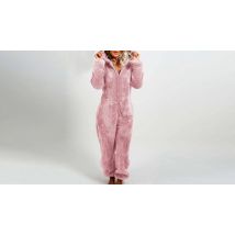 Women's Teddy Bear Fleece Hooded Onesie - 3 Sizes & 5 Colours