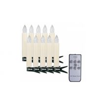 10-Pack Flameless LED Candle Christmas Tree Decoration