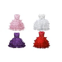 Kids Party Princess Dress - 4 Colours, 5 Sizes
