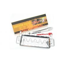 Stainless Steel Folding BBQ Basting Rack & Tray