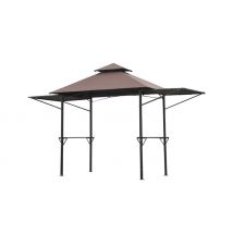 Outsunny Canopy Shelter with Side Awnings