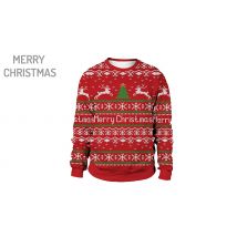 Festive Printed Christmas Jumper - 5 Designs & 7 Sizes