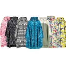 Waterproof Rain Poncho with Storage Bag – 9 Designs