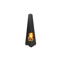 Squared Steel Fire Pit Chimenea - 1 or 1.2 Metres