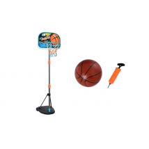 HOMCOM Kids Adjustable Basketball Hoop Stand - With Included Ball & Inflator Pump!