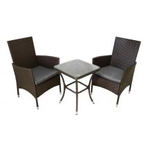3-Piece Jardí Rattan Bistro Set with Cover - 4 Colours