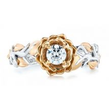 Floral 'Promise Ring' with Crystals Swarovski Element