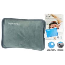 Soft Plush Rechargeable Hot Water Bottle  - Grey or Blue