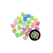 100-Pack of Glow-in-the-Dark Luminous Garden Pebbles