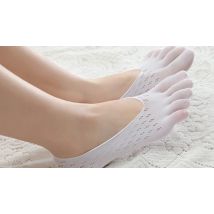 1, 2, 4, or 10 Pairs of Anti-Friction Invisible Socks - 5 Colours