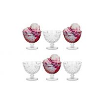 Set of 6 Glass Dessert Bowls