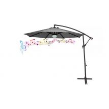 3M Banana Parasol with Bluetooth Speaker & LED Lights - 3 Colours!
