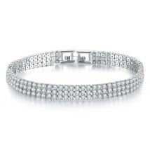 Three Row Pave Bracelet - 3 Colours, 2 Gift Set Options