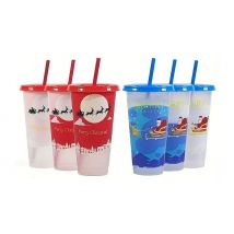 Colour-Changing Christmas Water Bottle - 4 Designs