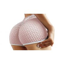 Honeycomb High-Waisted Textured Seamless Shorts - 5 Colours & Sizes