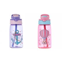 Children’s 480ml Plastic Straw Cup - 9 Designs
