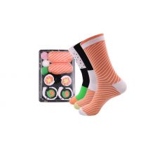 3, 4 or 5-Piece Sushi Roll Unisex Socks Box Set