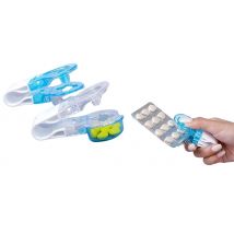 2-Pack Portable Assisted Pill Storage Box