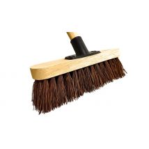1 or 2-Pack of Heavy-Duty Outdoor Brooms - 2 Bristle Types, 2 Sizes!