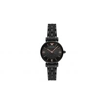 Women's Emporio Armani Black & Rose Gold Watch - AR11245