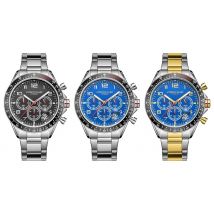 Limited Edition Anthony James Tachymeter Chrono Steel Watch - 3 Colours!