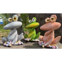 Cute Resin Frog Garden Ornament - 3 Colours