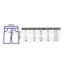 Men's Black Double Layer Fitness Shorts - 5 Sizes