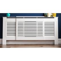 Vida Milton White Adjustable Radiator Cover