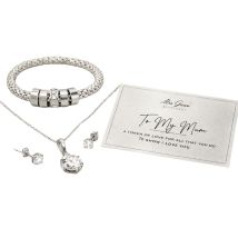 3-Piece Ember Jewellery Set Encrusted with Swarovski Crystals - 2 Colours, 5 Options