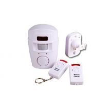 Wall-Mounted Motion Sensor Alarm with 2x Remote Controls