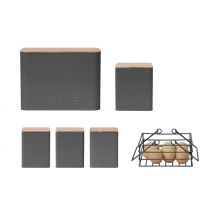 Rectangle Kitchen Storage Set - 5 Containers & An Egg Basket