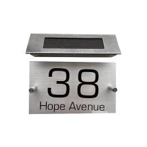 Personalised House Sign & Solar Light