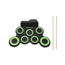 7-Pad Electric Drum Kit With Drumsticks & Sustain Pedals - 2 Colours