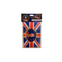 8, 16, or 24 King Coronation Printed Bunting Flags