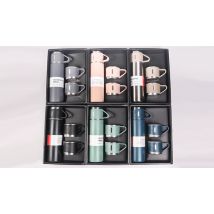 500ml or 750ml Stainless Steel Thermal Bottle Set - 5 Colours